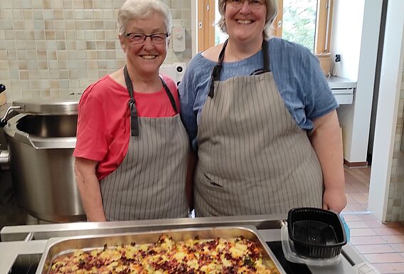 Einfacher Mittagstisch