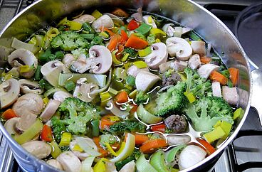 Einfacher Mittagstisch