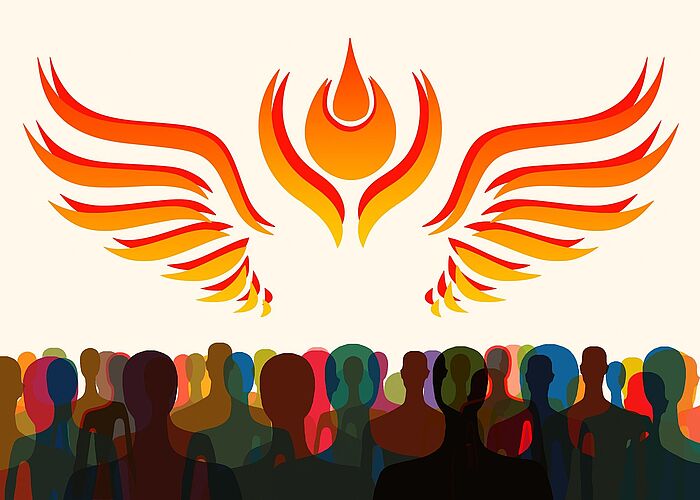 Pfingst-Gottesdienst mit Abendmahl zusammen mit Rotkreuz